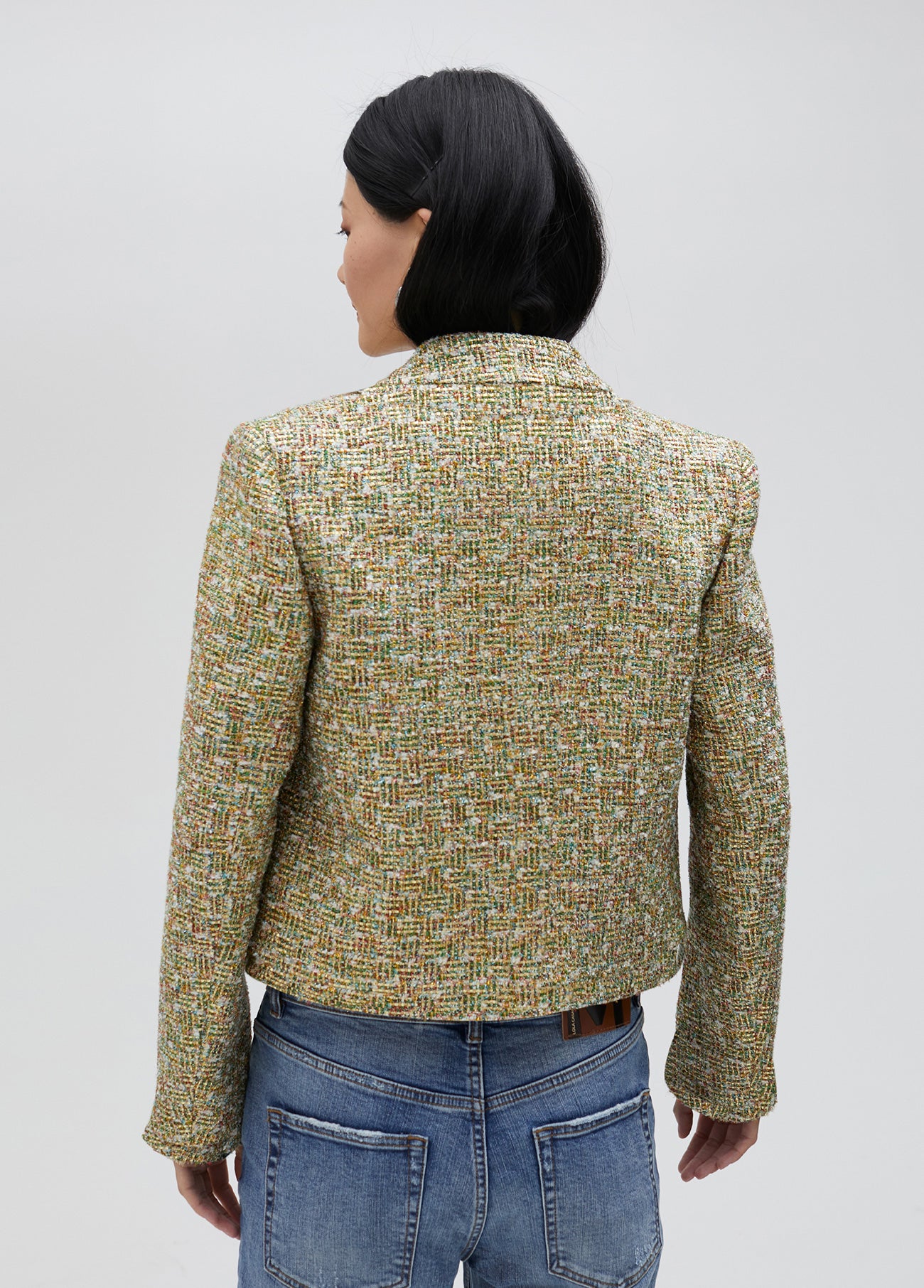 Cropped tweed jacket