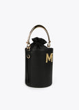 Bucket bag with metal handle