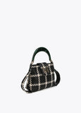 Checked crossbody bag