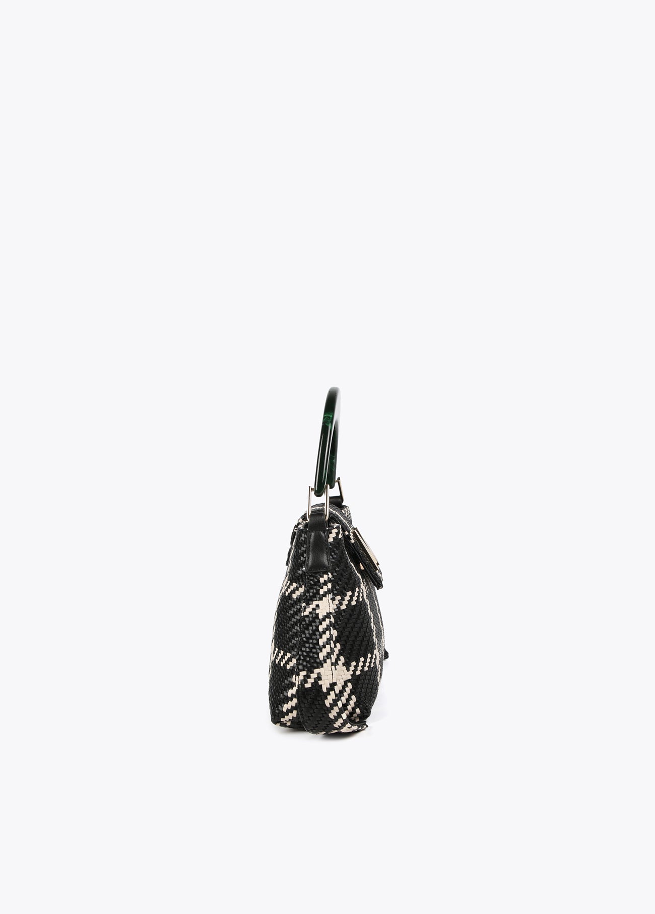 Checked crossbody bag