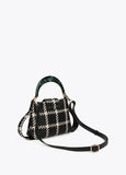 Checked crossbody bag