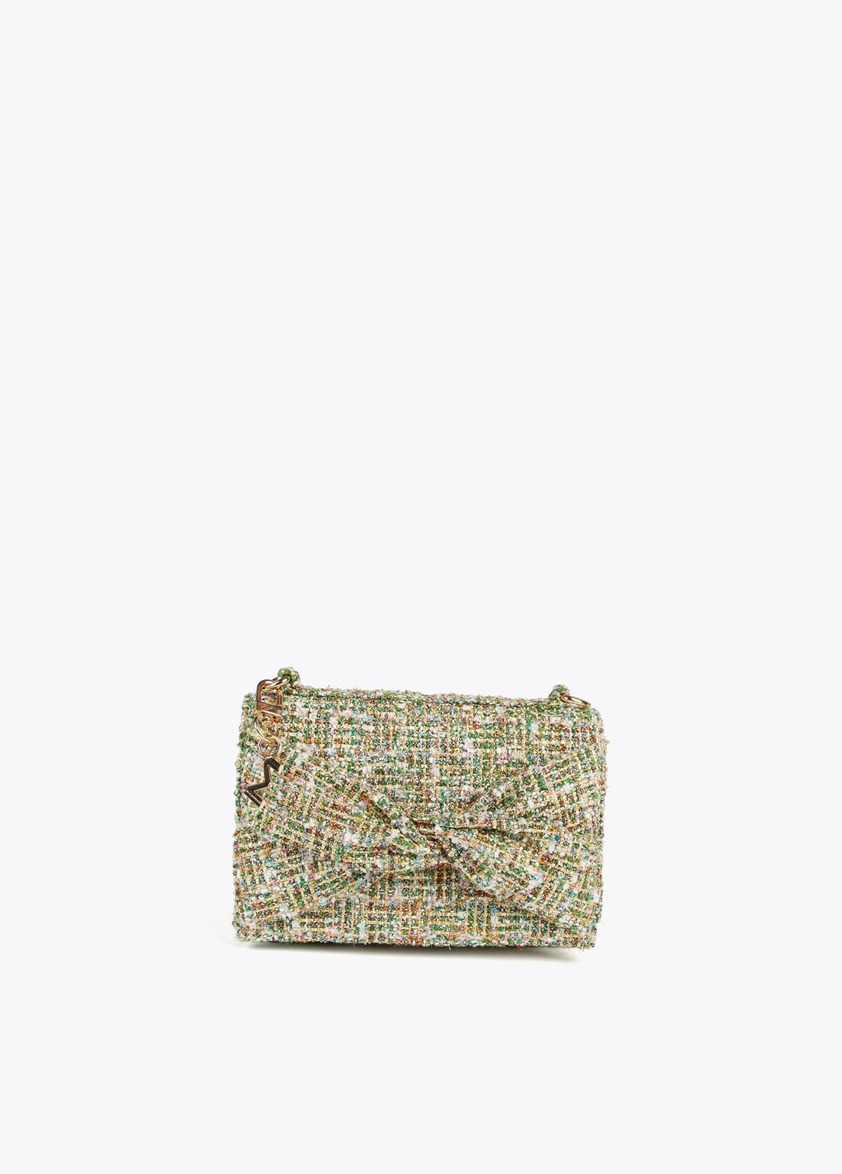 Tweed crossbody flap bag