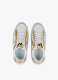 Metallic two-tone trainers