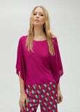 Knit cape sleeve sweater