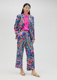 Paisley print trousers