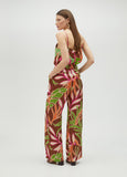 Flowing floral print trousers
