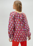 Multicoloured logo print shirt