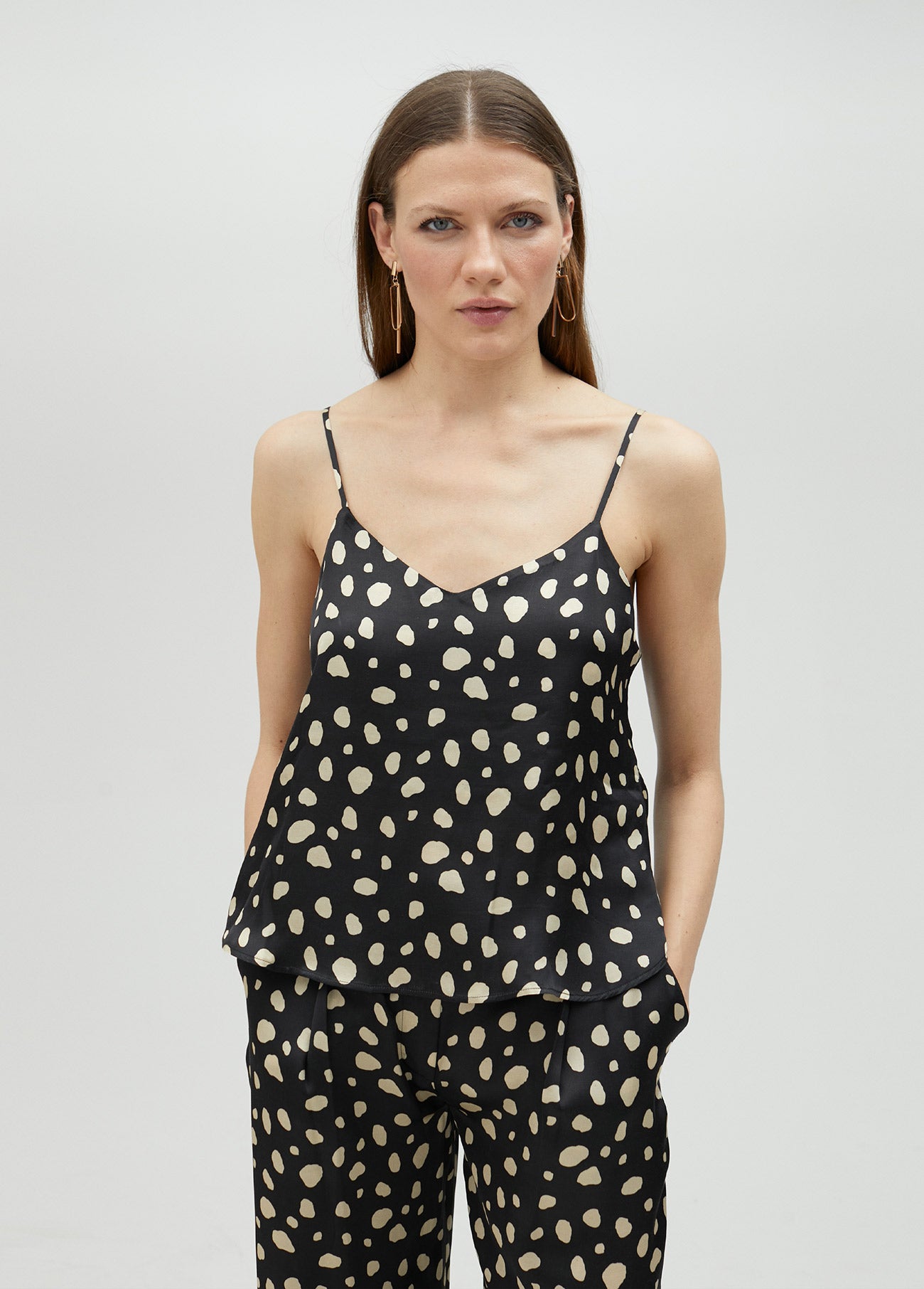 Polka dot camisole top