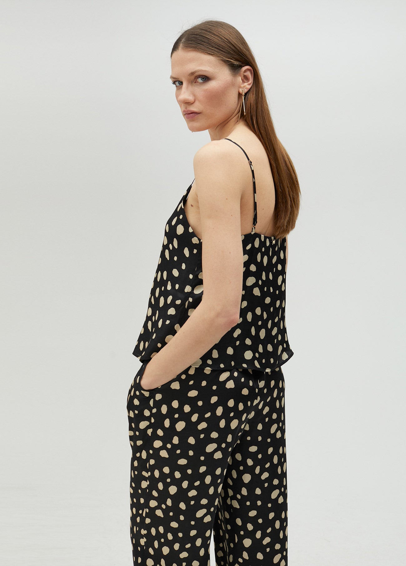 Polka dot camisole top