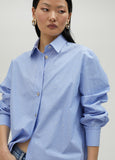 Striped shirt with rhinestone detail