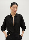 Shirt with rhinestone detail