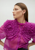 Blouse with floral detail