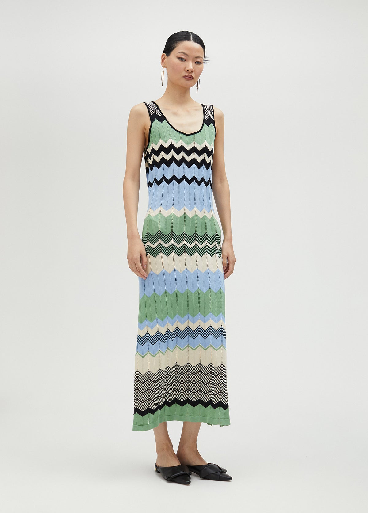 Long multicoloured dress