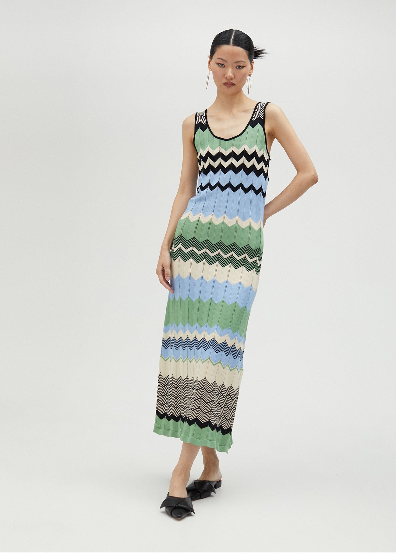 Long multicoloured dress