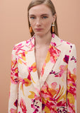 Printed Straight Fluid Blazer