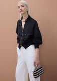 Bomber Jacket with Raglan Sleeves and Pockets