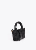 Knotted Faux Leather Crossbody Bag