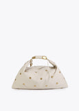 Studded Textured Hobo Bag