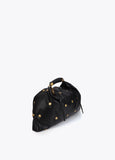 Studded Textured Hobo Bag