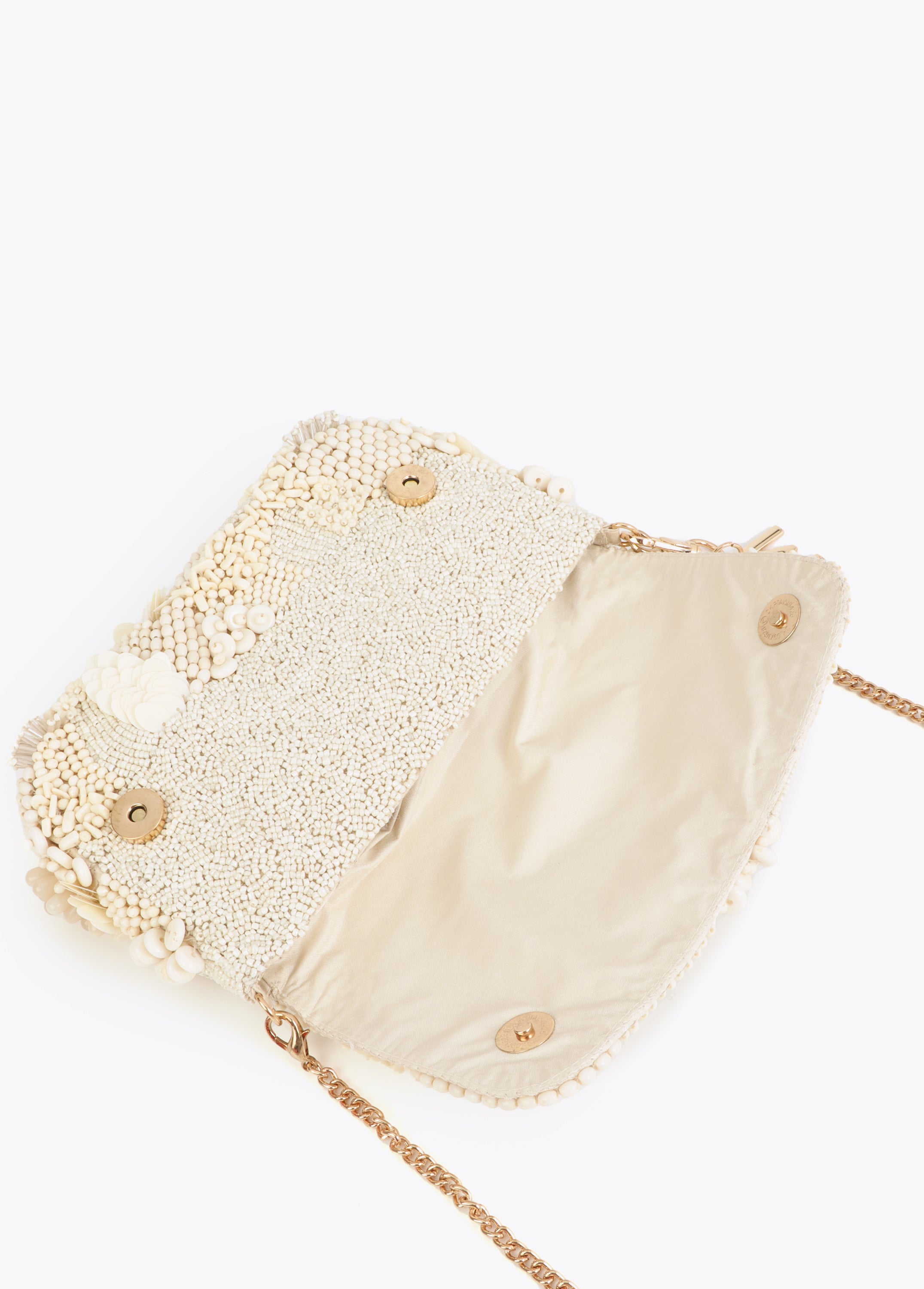 Tone-On-Tone Beaded Baguette