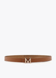 Metallic Reversible Belt with Logo M Buckle