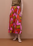 Pleated Skirt with Logo