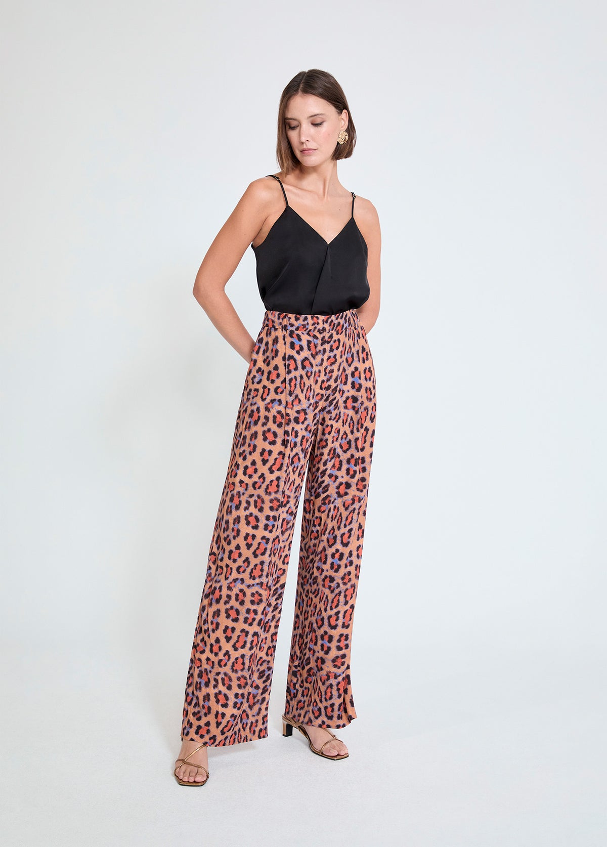 Animal Print Palazzo Pants