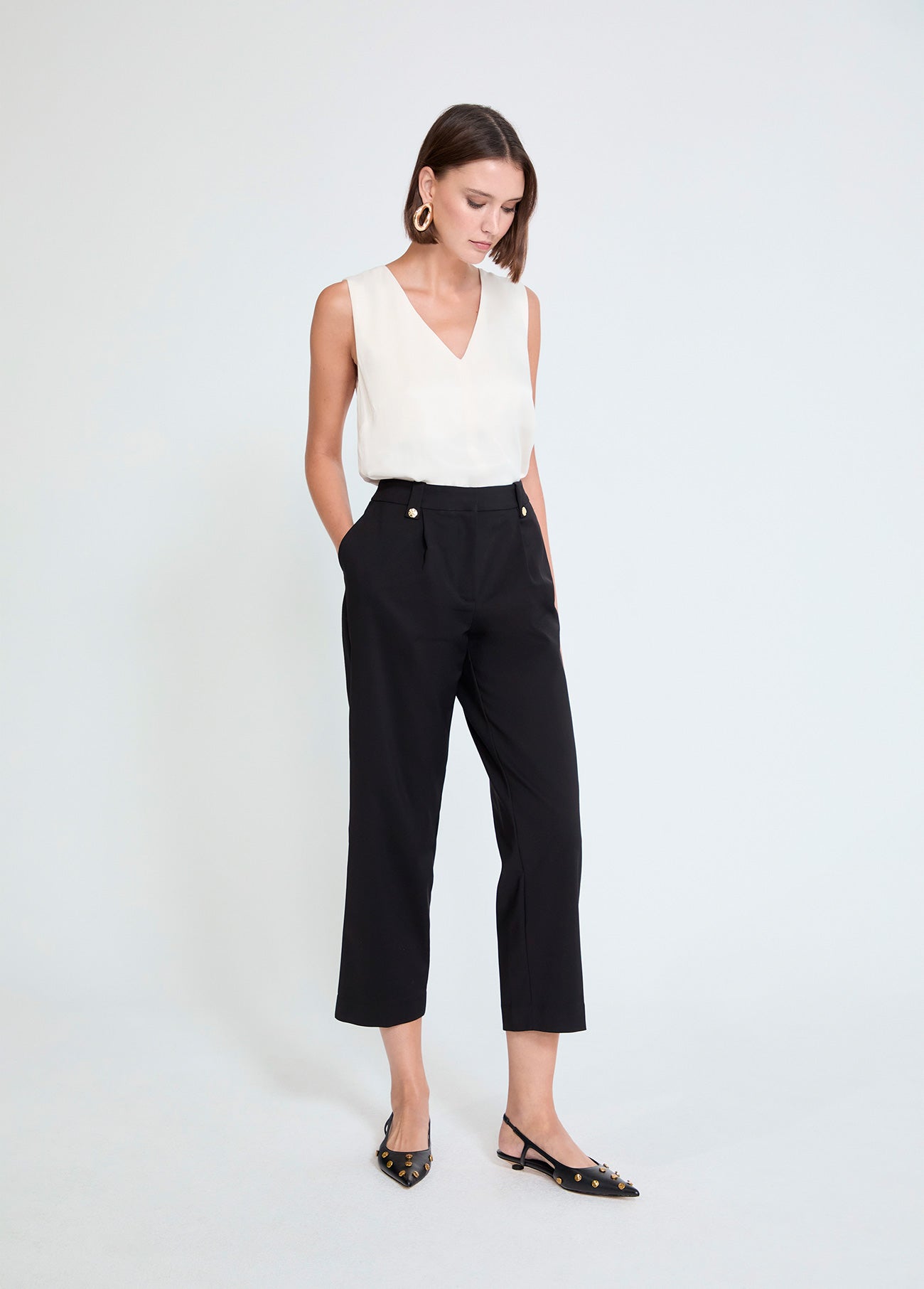 Studded Belt Loop Pants