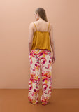 Satin Printed Wideleg Pants