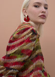 Long Sleeve Serpentine Print Shirt