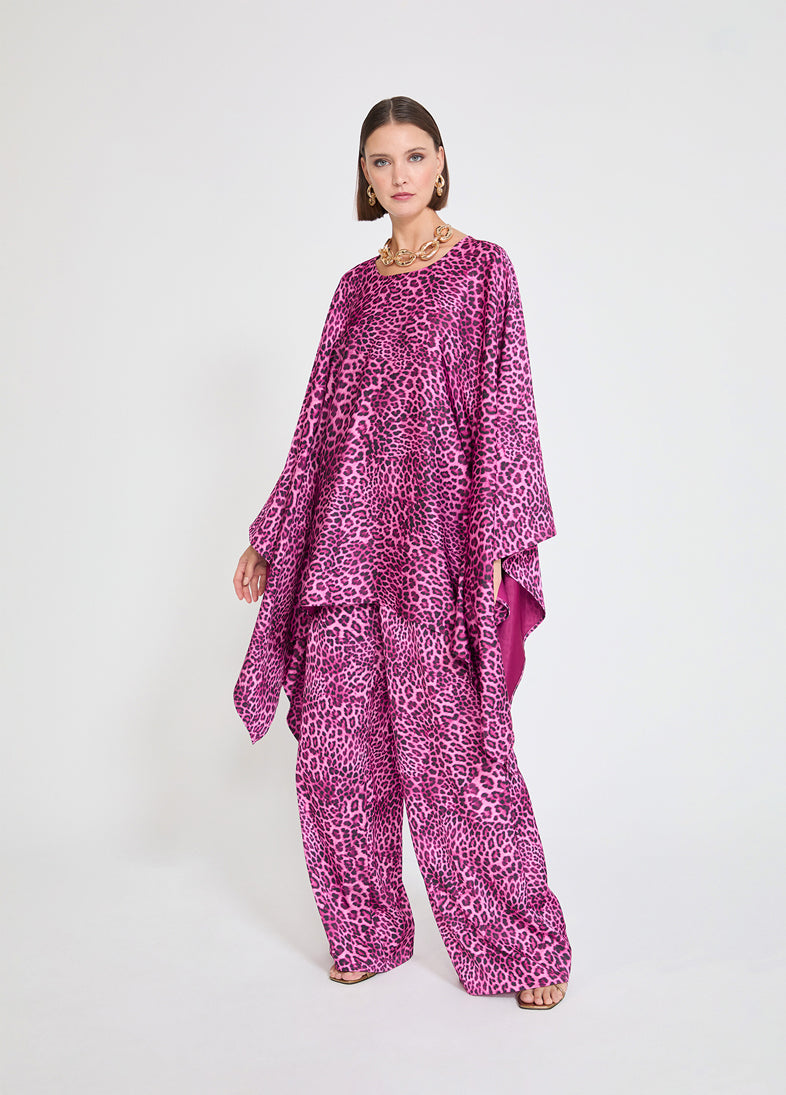 بلوزة بنقشة جلد حيوانات