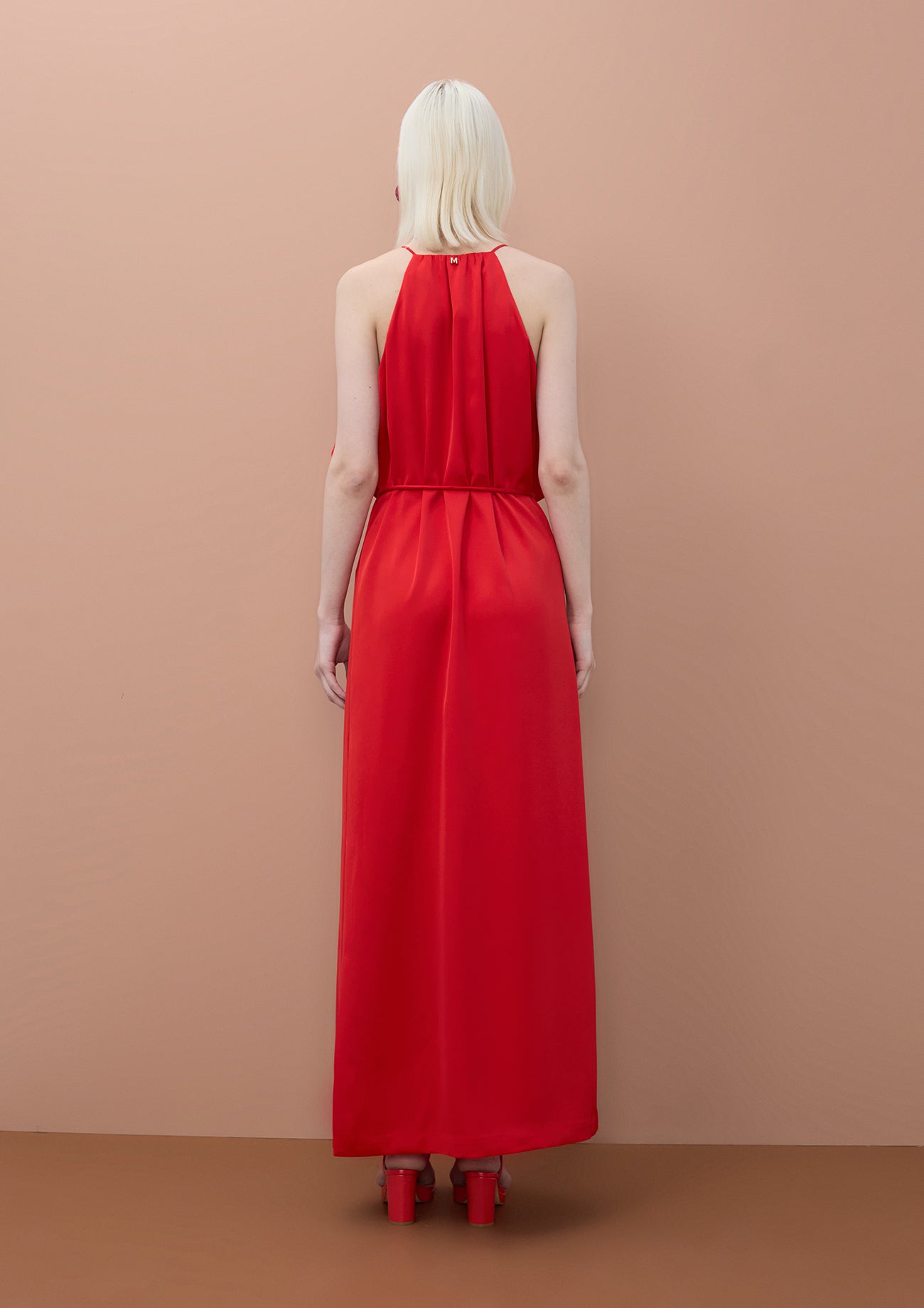 Ruffled V-Neck Dress