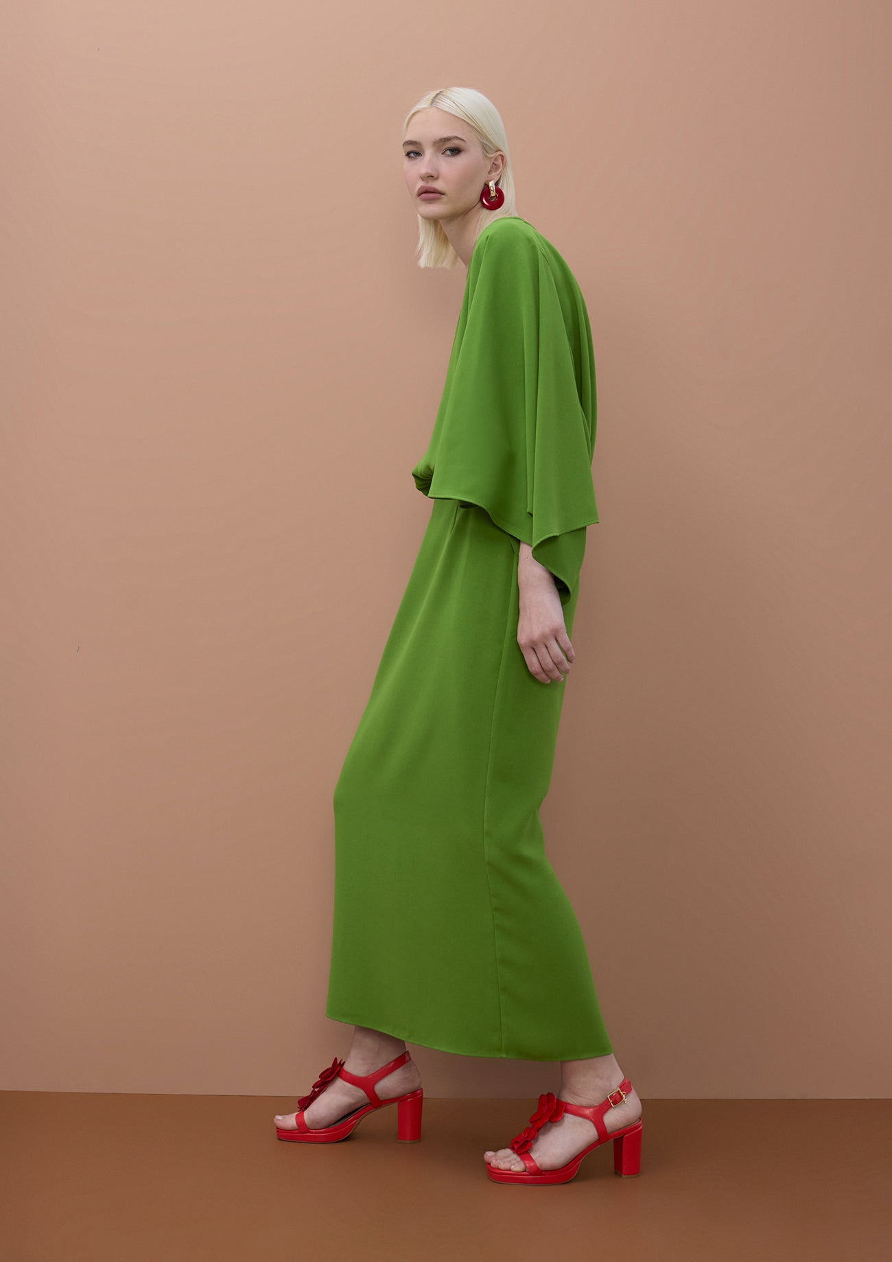 Asymmetric Sleeve Dress