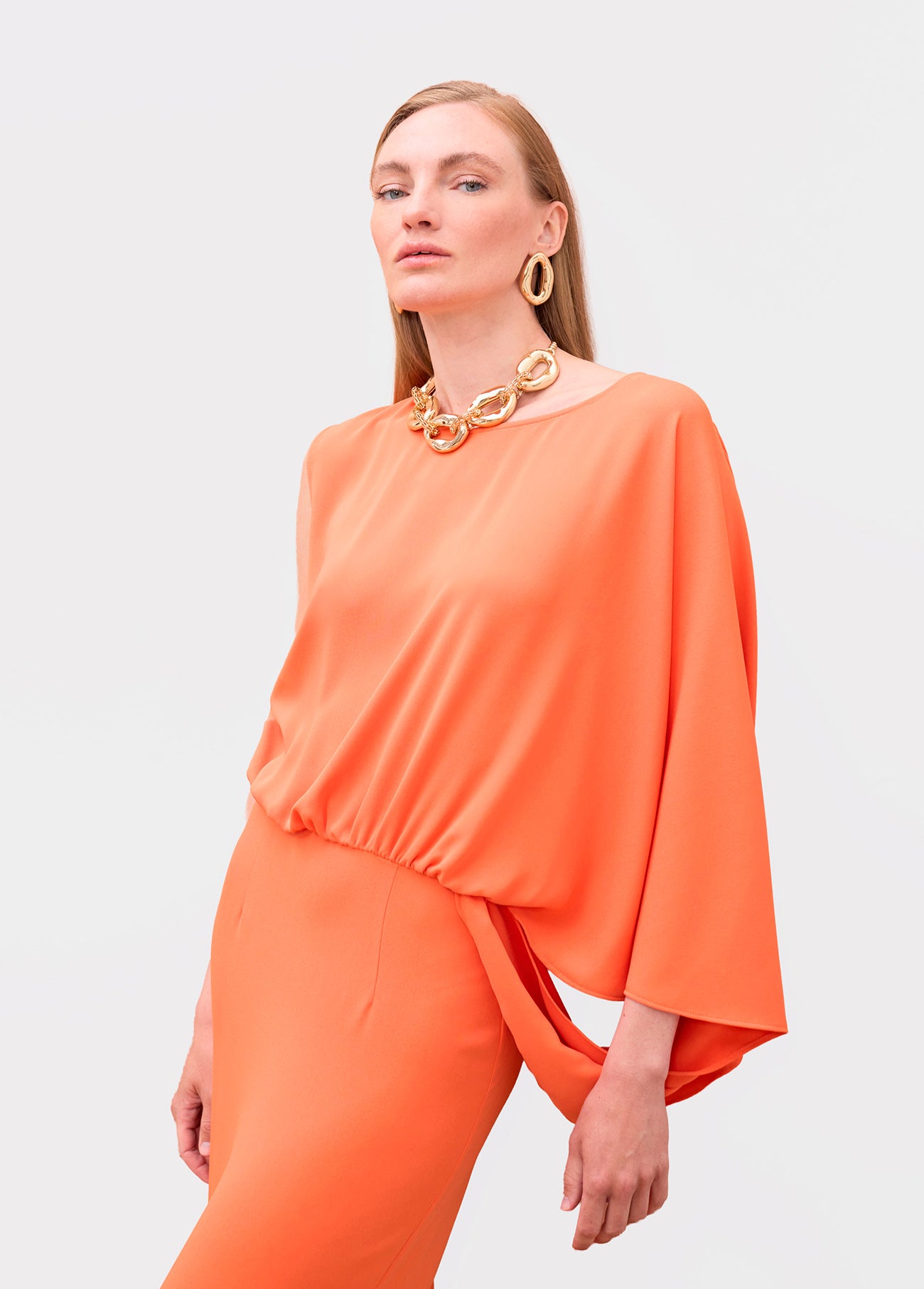 Asymmetric Sleeve Dress