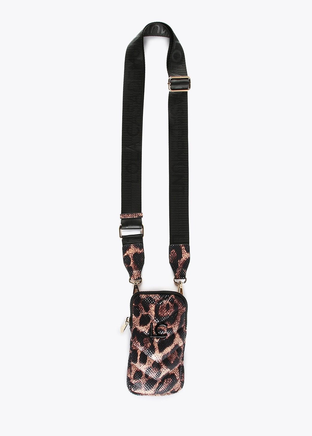 12402003-Mini animal print mobile phone bag-Printed