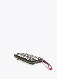 12405010-Zebra print wallet-White