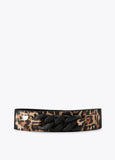 12407006-Animal print and chain elastic belt-Printed