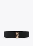 12407006-Animal print and chain elastic belt-Printed