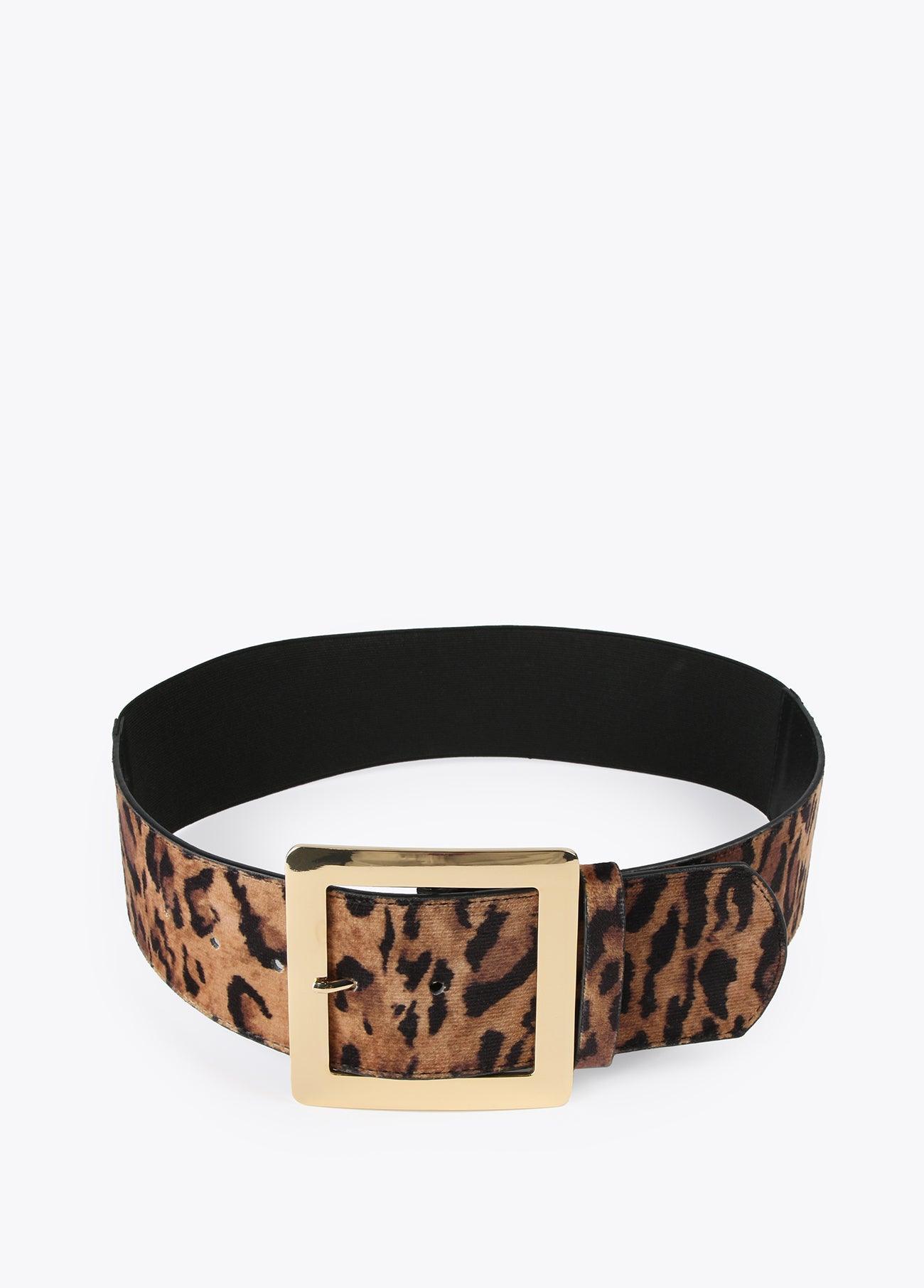 12407011-Animal print elastic belt-Printed