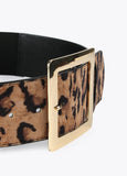 12407011-Animal print elastic belt-Printed