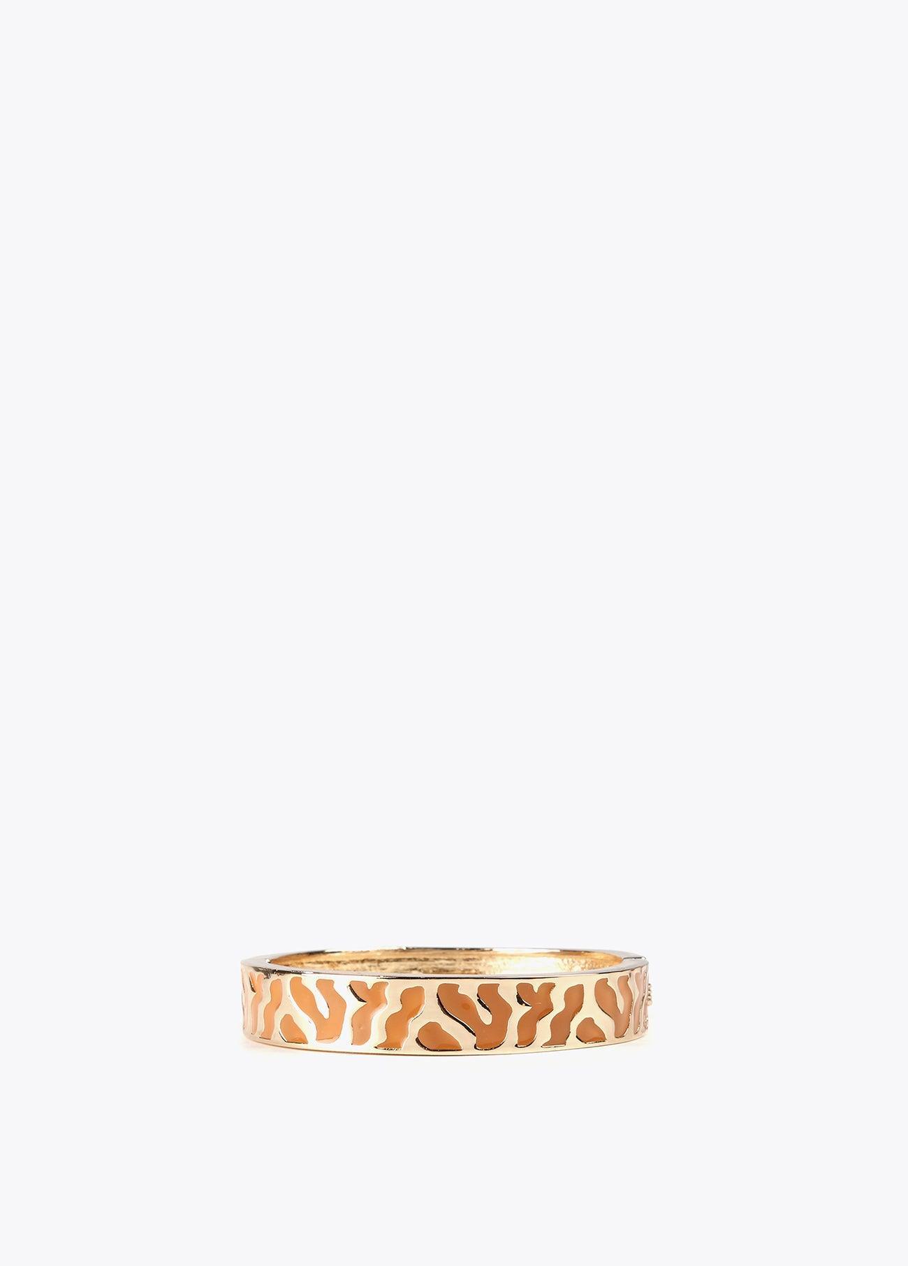 12413002-Animal print bracelet-Brown