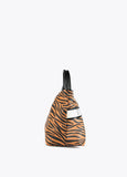 12419006-Animal zebra print bowling bag-Brown