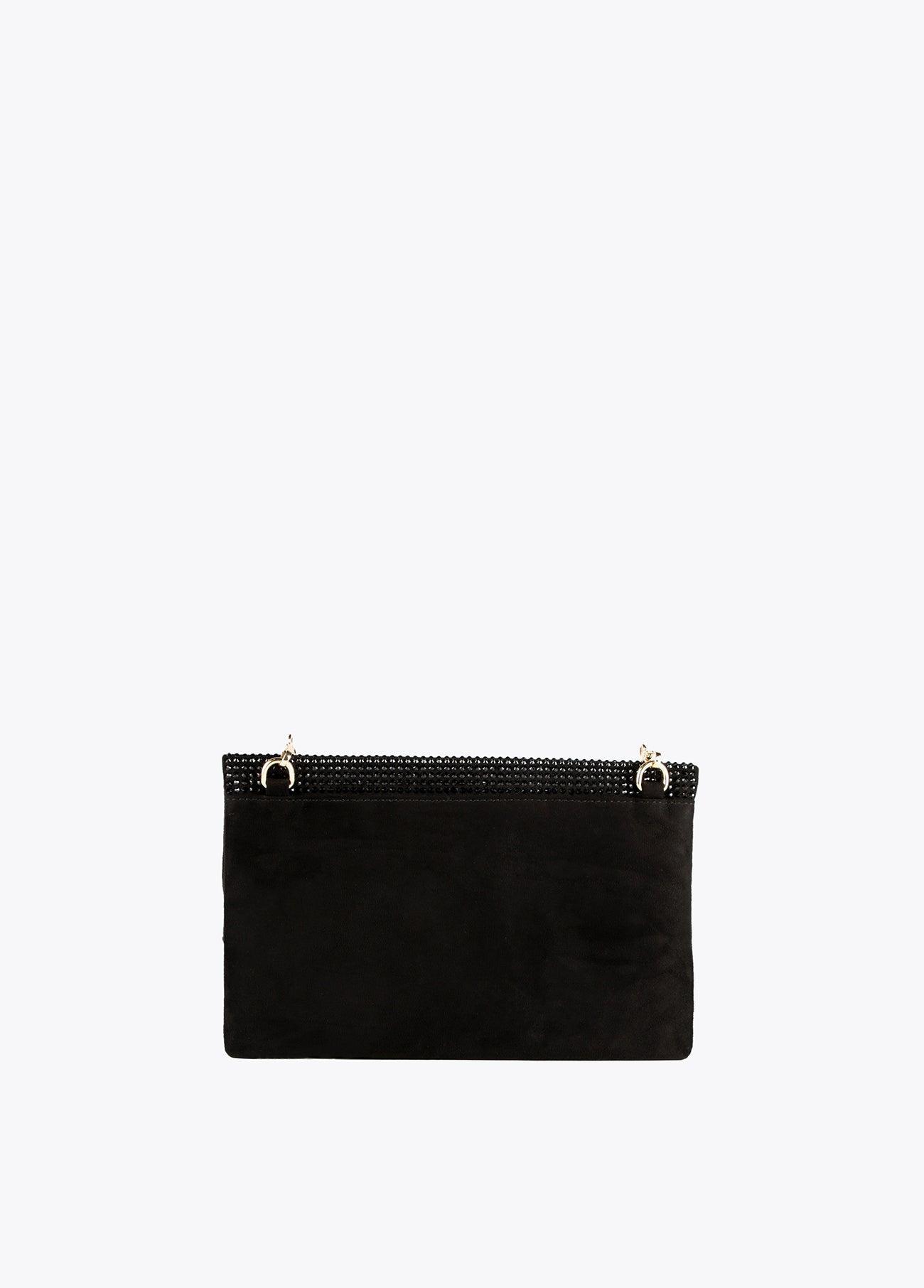 12421002-Crystal clutch-Black