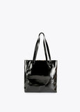 12428004-Faux leather tote bag-Black