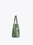 12428014-Laminated effect tote bag-Green