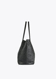 12428039-Embossed monogram tote bag-Black