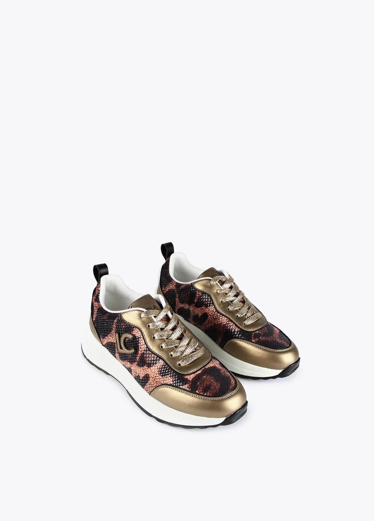 12430016-Animal print sneakers-Printed