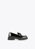 12432001-Loafers with coloured track soles-Black