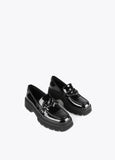 12432001-Loafers with coloured track soles-Black