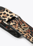 12454002-Animal print bag strap-Black